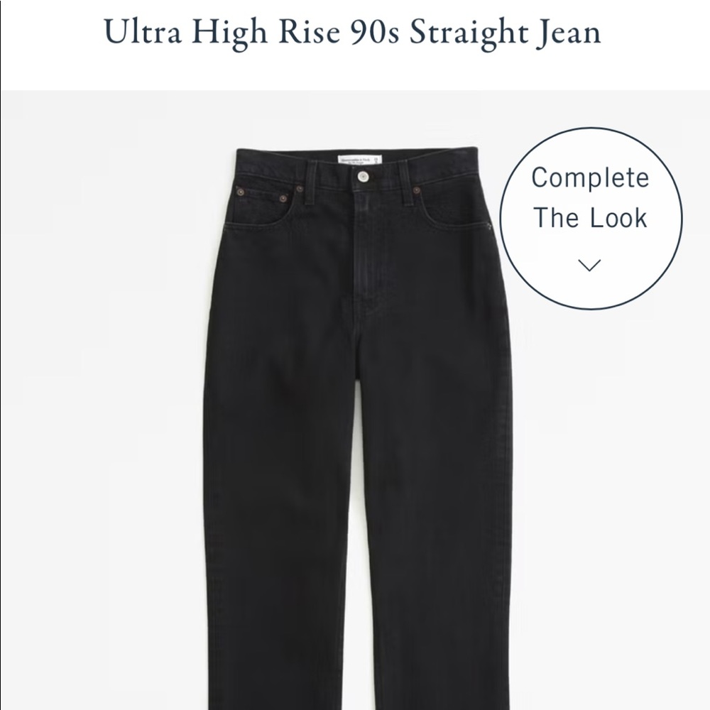 Ultra high rise 90 straight jeans